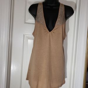 Sexy Tan Bling top Tank from  Old Navy Size Lar